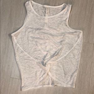 Lululemon clear white top